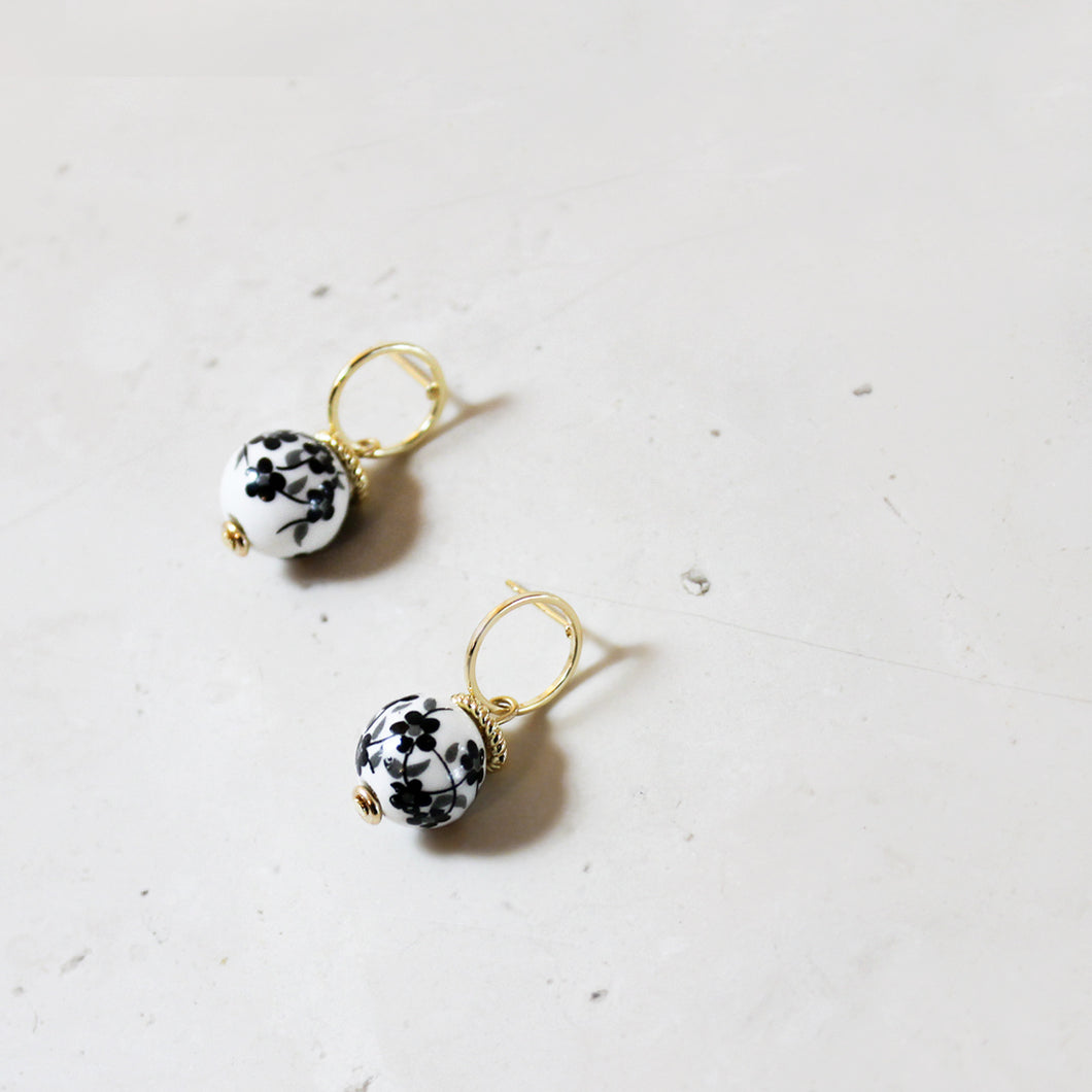 Amaya Drop Earring Black