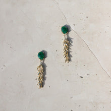 Load image into Gallery viewer, Helena Drop Earring Green
