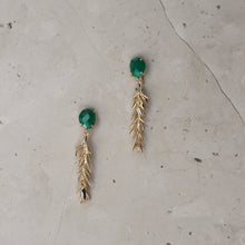 Load image into Gallery viewer, Helena Drop Earring Green
