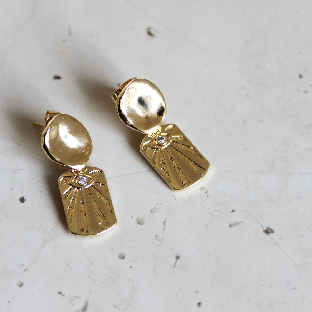 Sofia  Drop Earring Gold