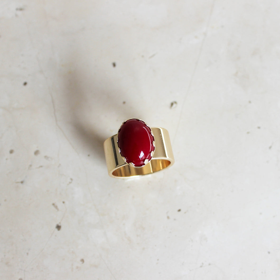 Ajeya Ring Red