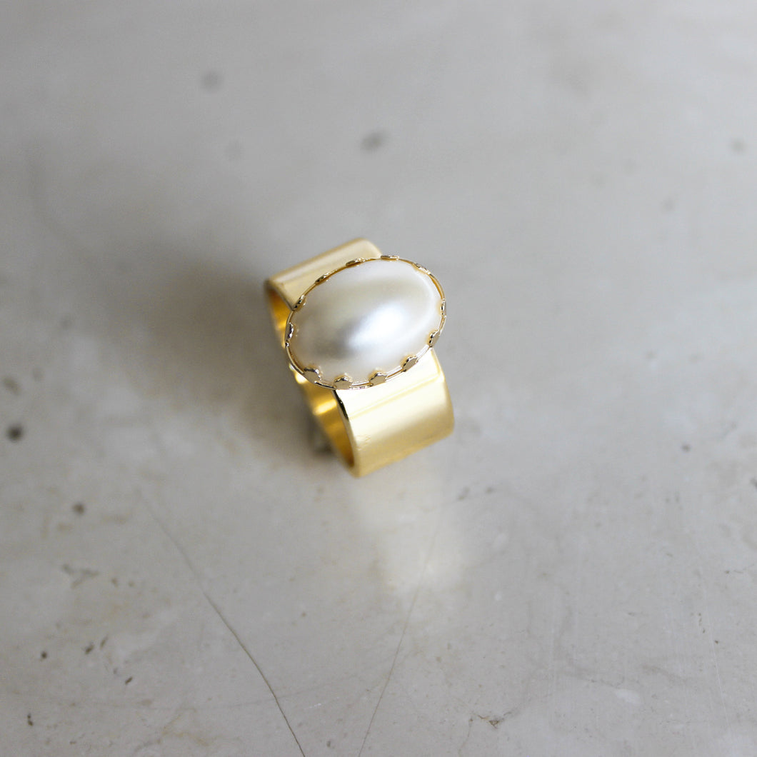 Ajeya Ring Pearl