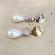 Load image into Gallery viewer, Domenika pearl drop earrings
